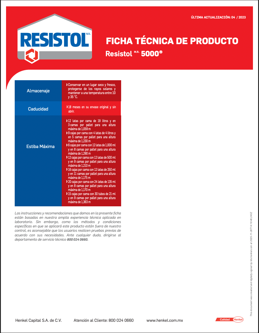 RESISTOL 5000 PEGAMENTO DE CONTACTO 500 ML
