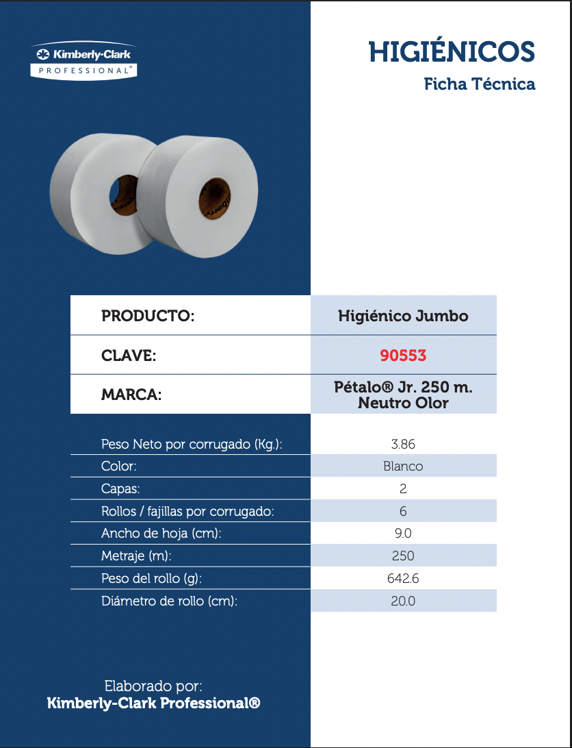 PAPEL HIGIÉNICO 2 HOJAS  JUMBO - KIMBERLY CLARK