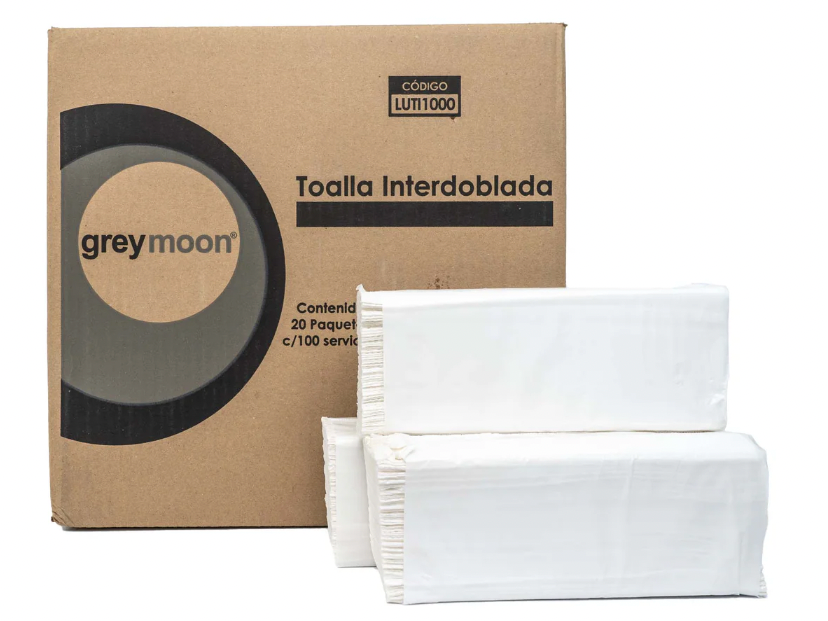 TOALLA P/MANOS EN ROLLO 20CM C/6ROLLOS - GREY MOOON